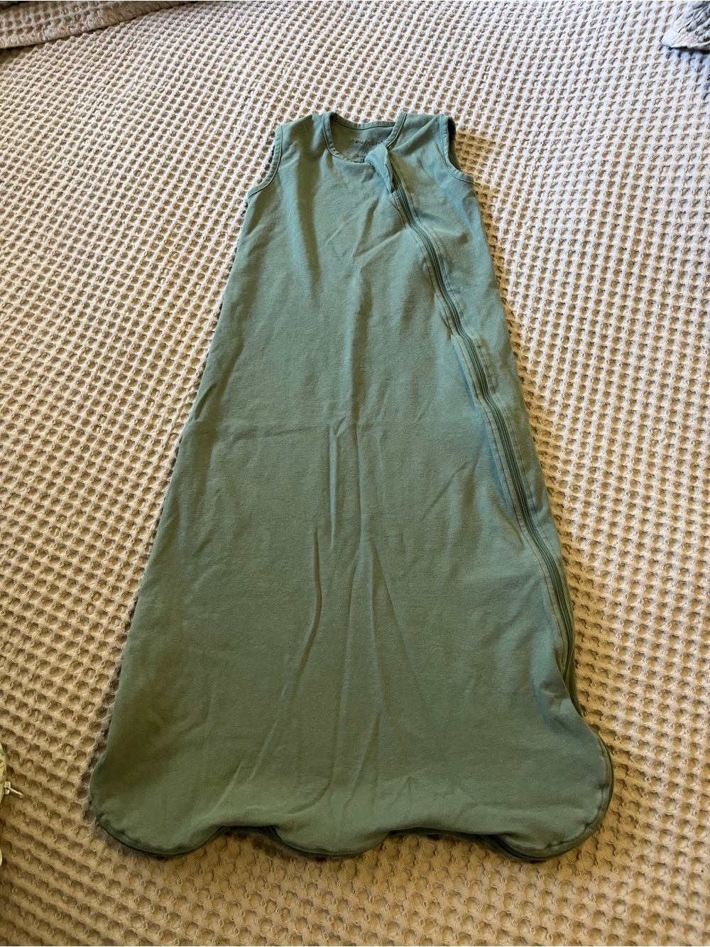 5 for $10 Mosebears Sleeveless Sage Green Baby Sleep Sack with Side Zipper
